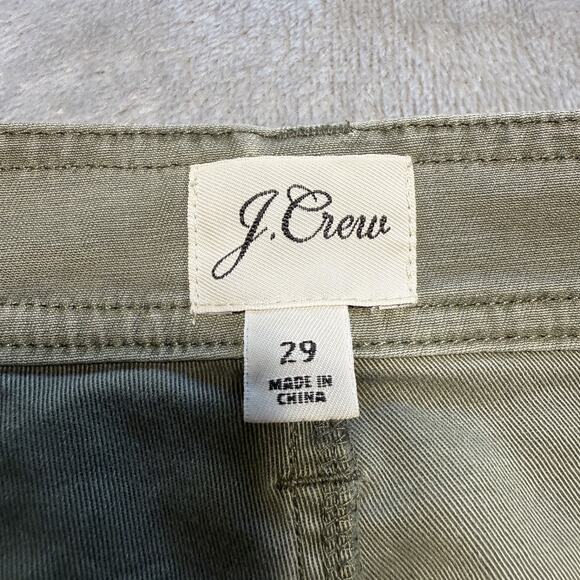 J. Crew Pants Womens 29 Slim Fit Cargo Military Green Pockets Stretch Chinos - Picture 9 of 14